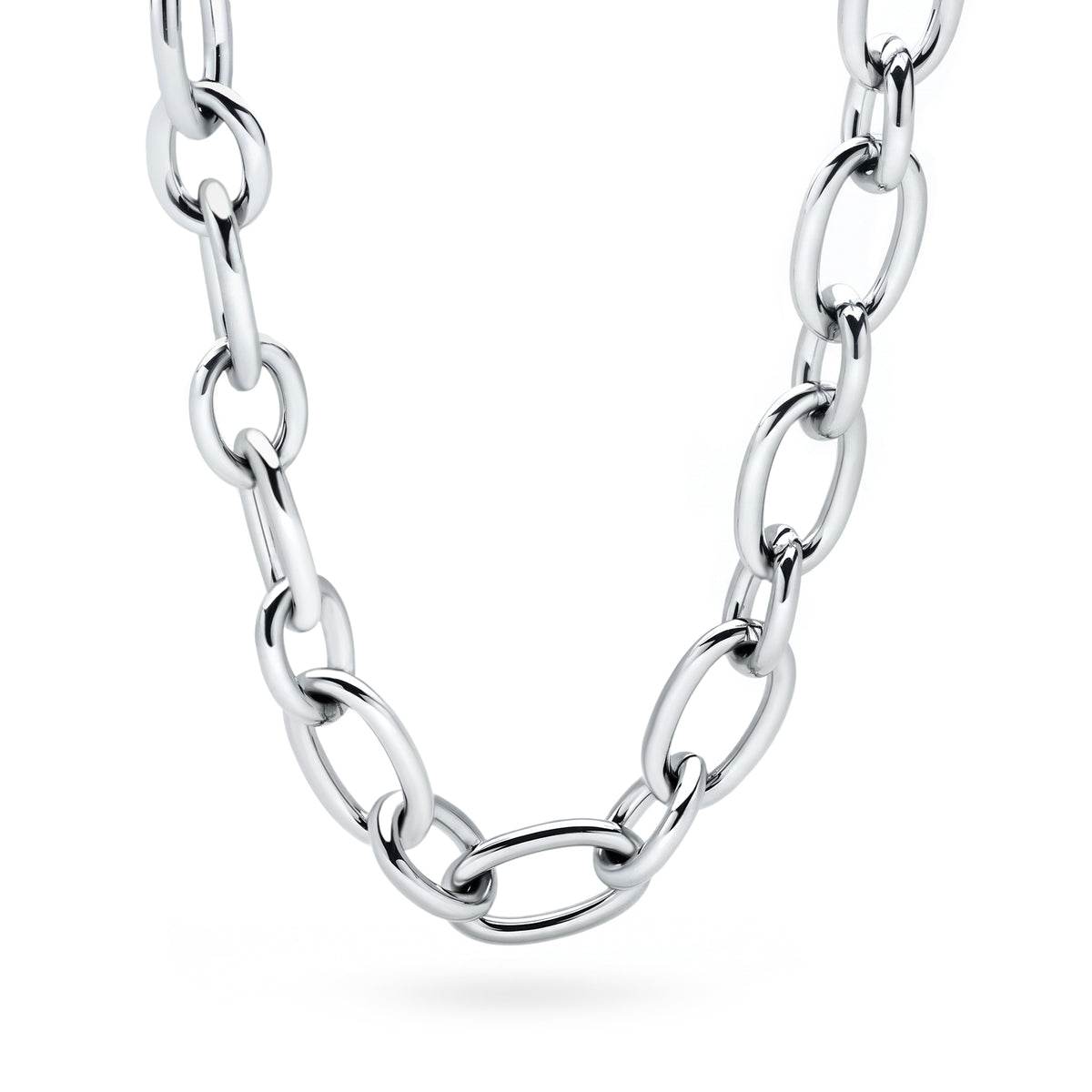 Oval Link Chain  (Platinum)