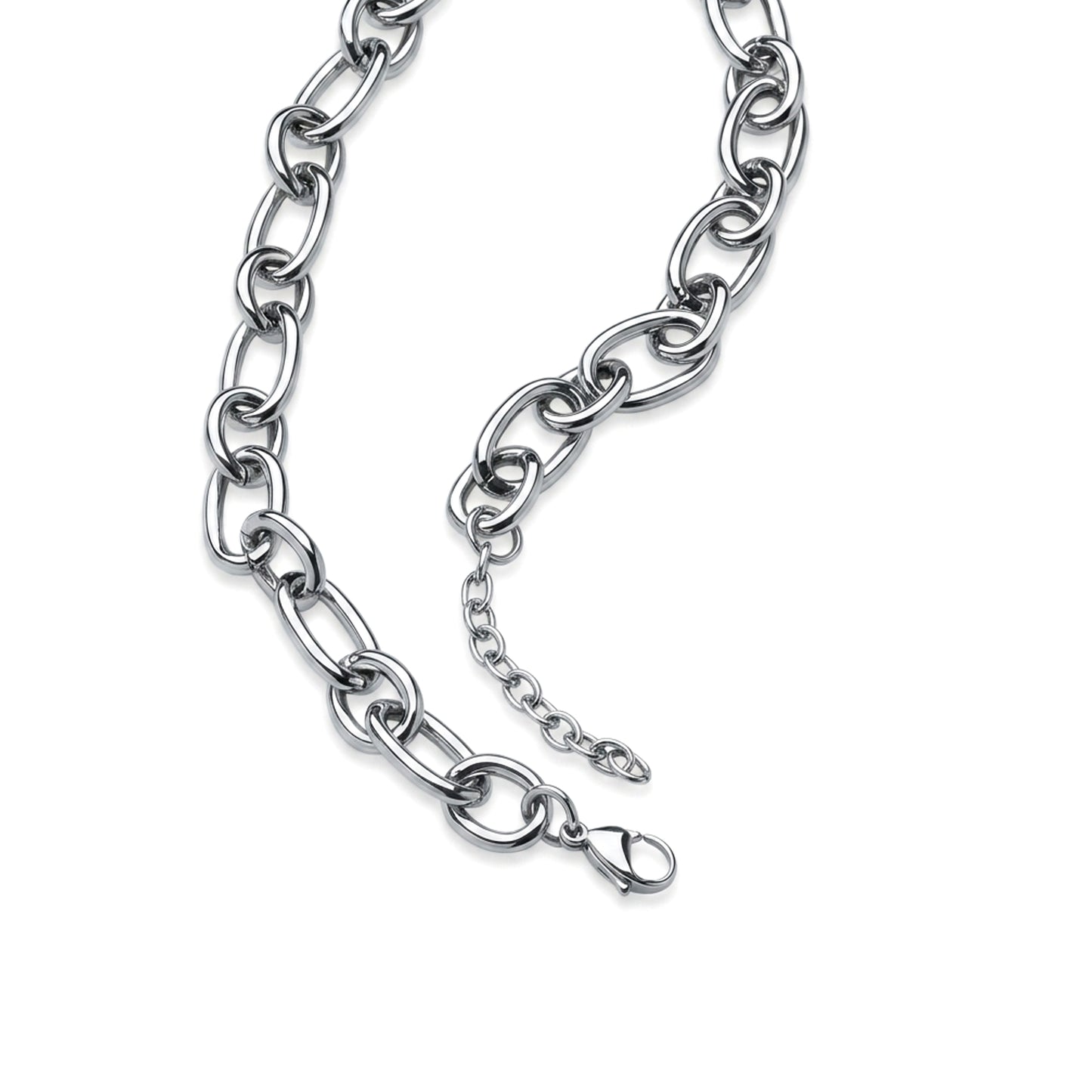 Oval Link Chain  (Platinum)