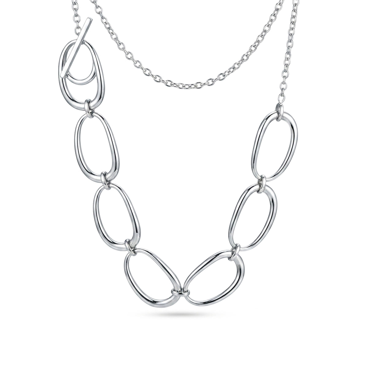 Silver Lining Necklace (Platinum)