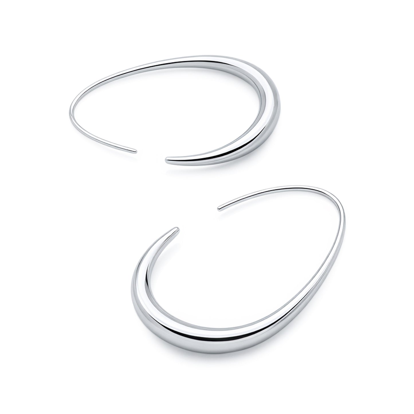 Sculpted Hoop (Platinum)
