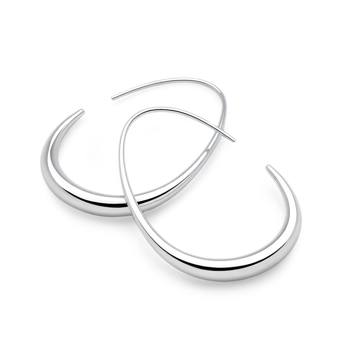 Sculpted Hoop (Platinum)