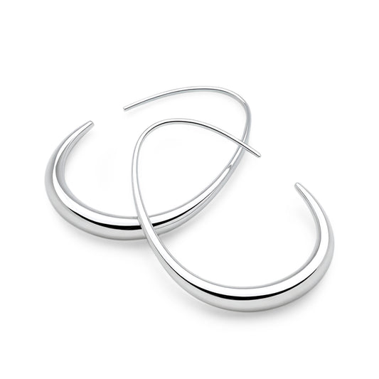 Sculpted Hoop (Platinum)