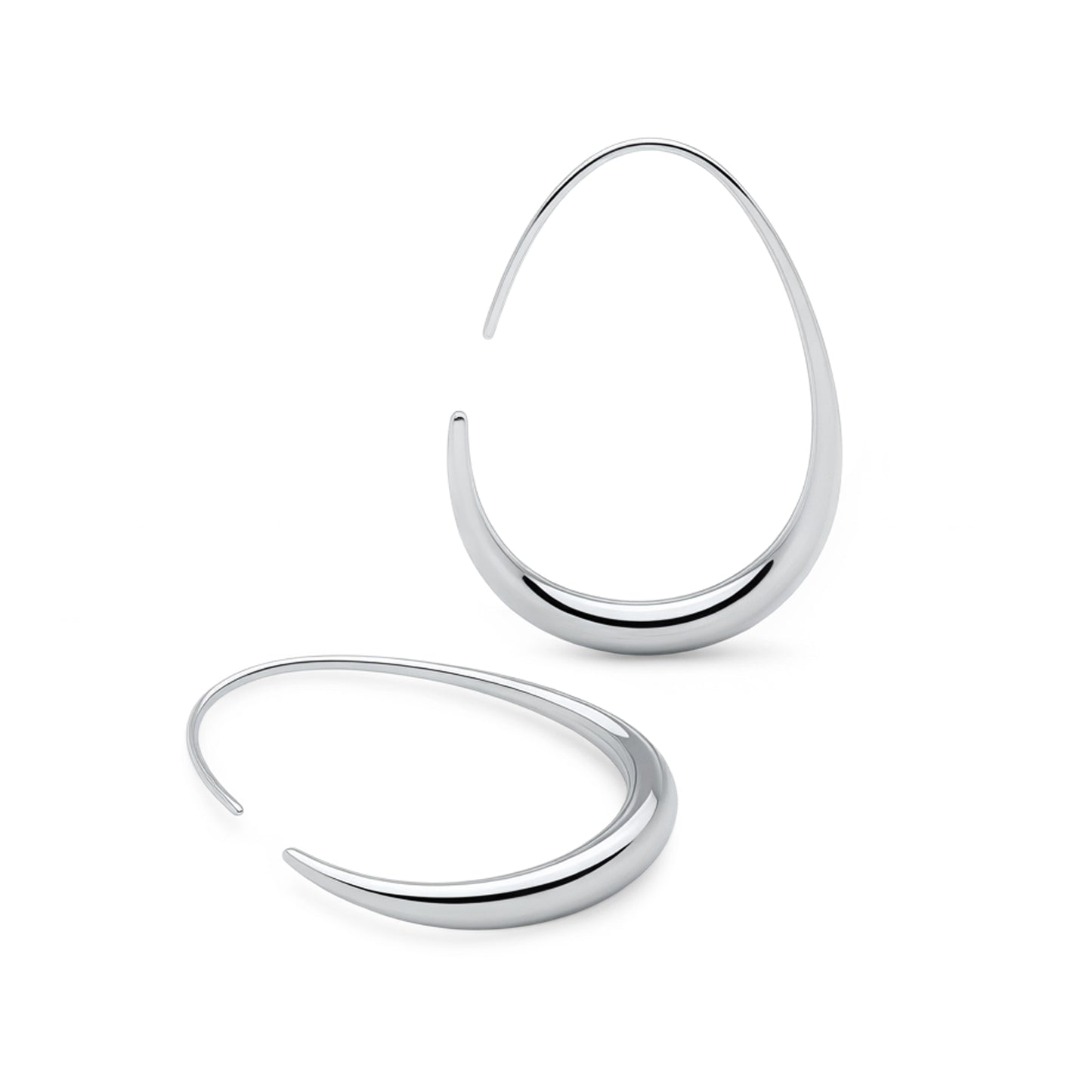 Sculpted Hoop (Platinum)