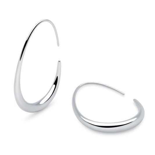 Sculpted Hoop (Platinum)