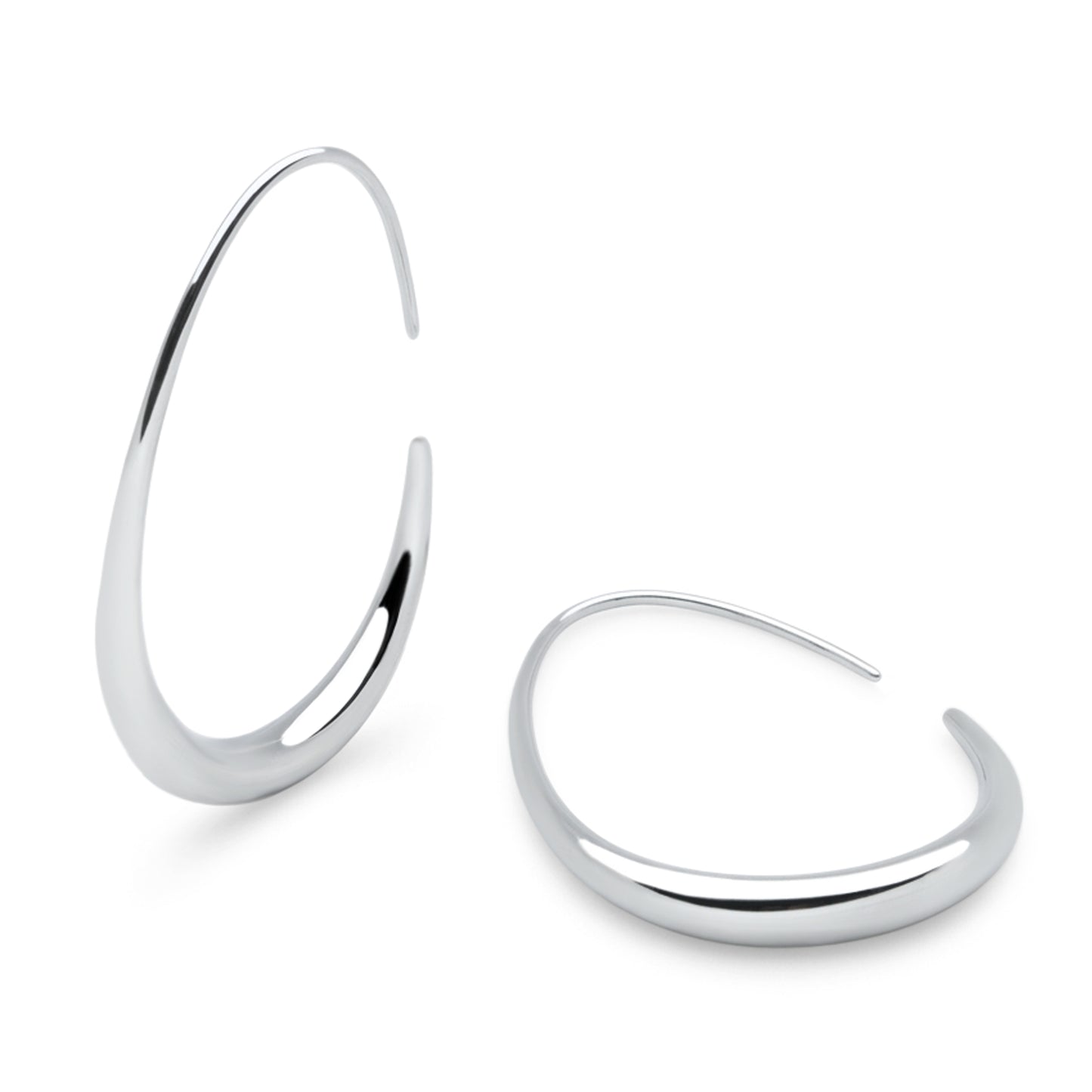 Sculpted Hoop (Platinum)