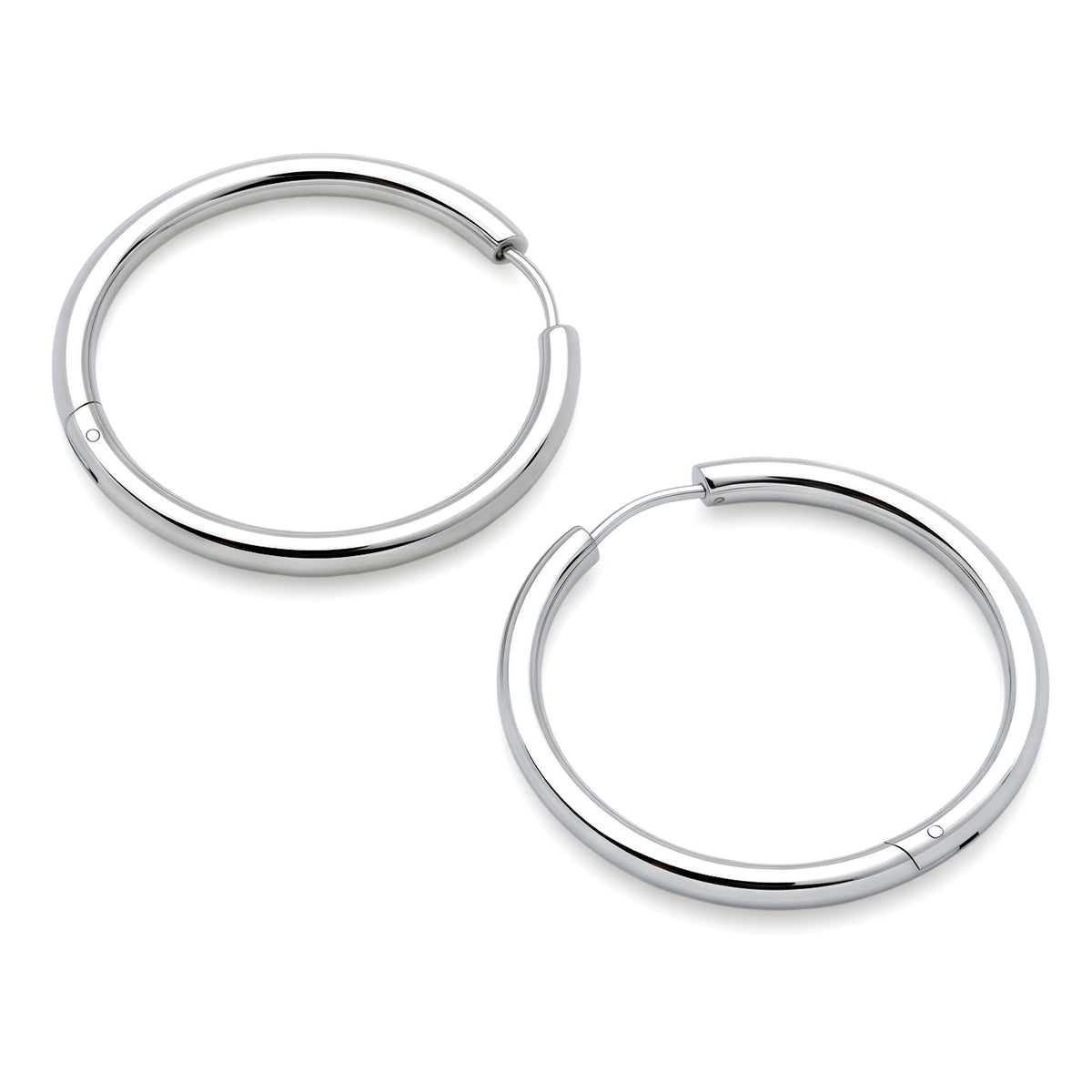Classic Tube Hoops (Platinum)