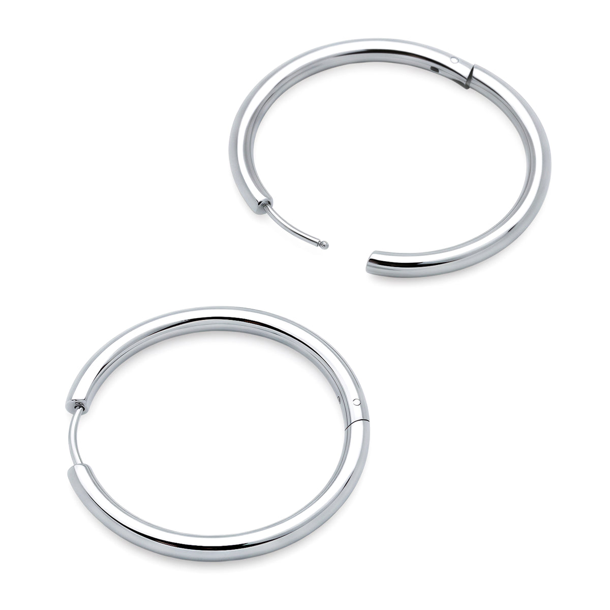 Classic Tube Hoops (Platinum)
