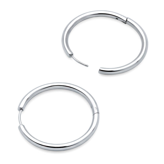 Classic Tube Hoops (Platinum)