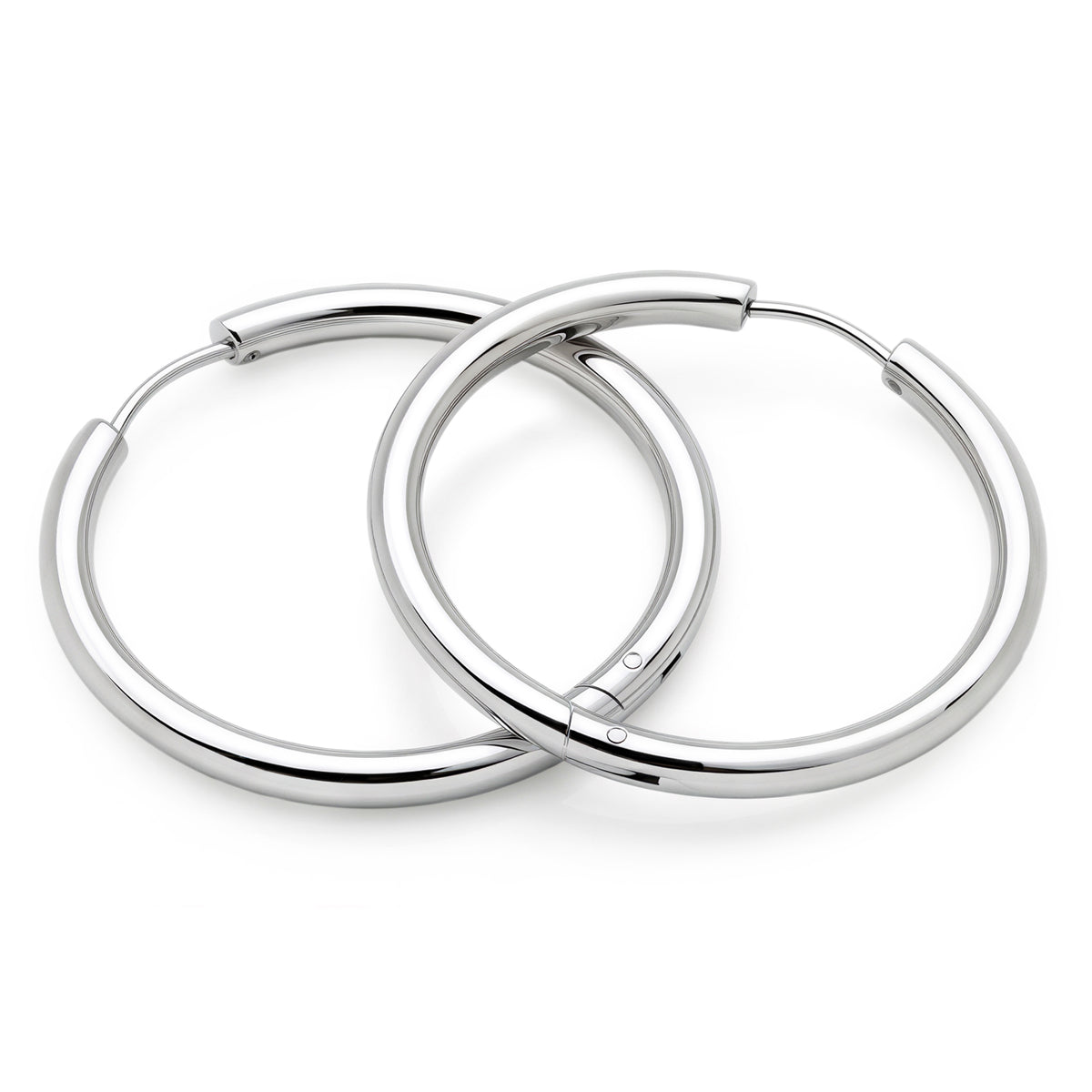Classic Tube Hoops (Platinum)