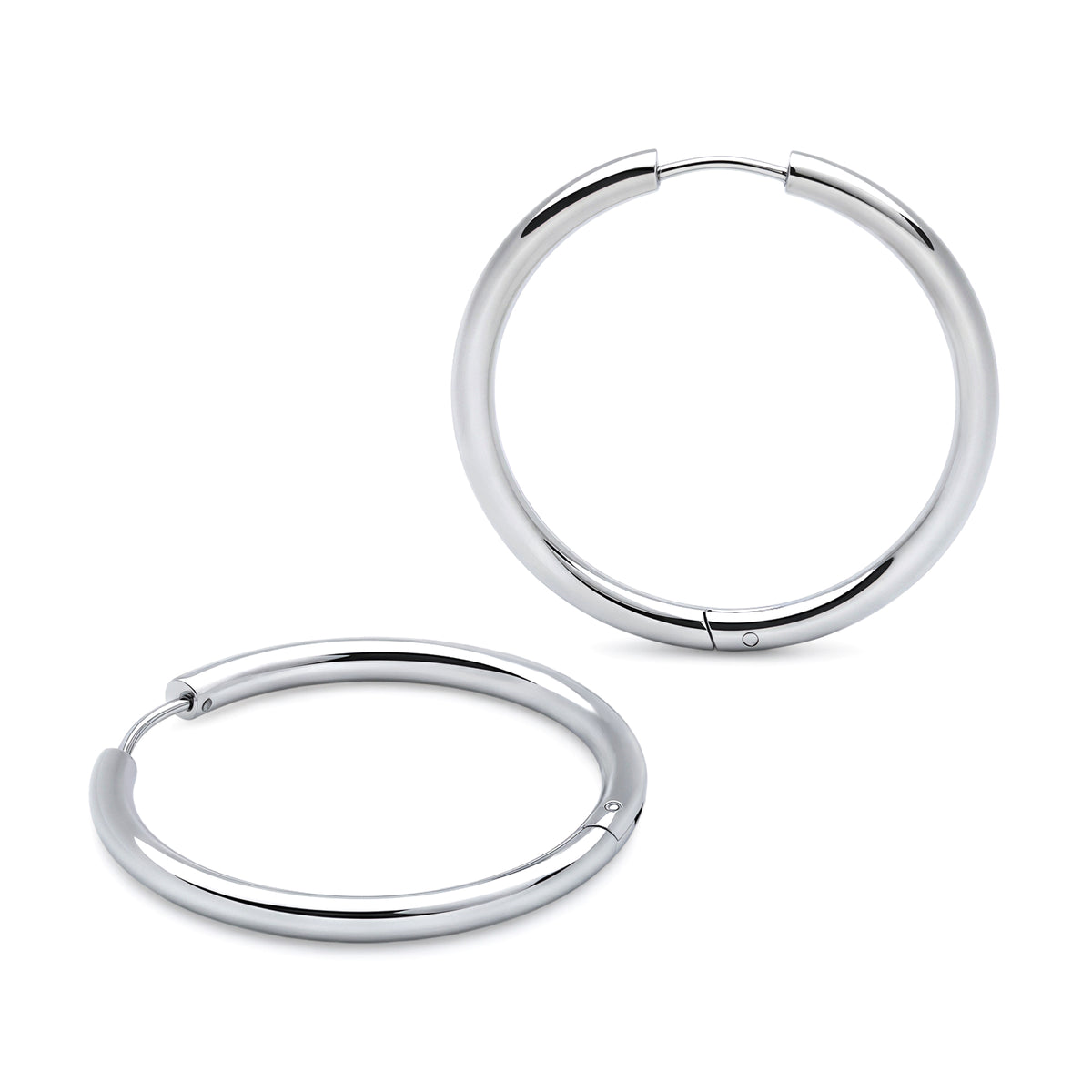 Classic Tube Hoops (Platinum)