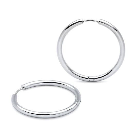 Classic Tube Hoops (Platinum)