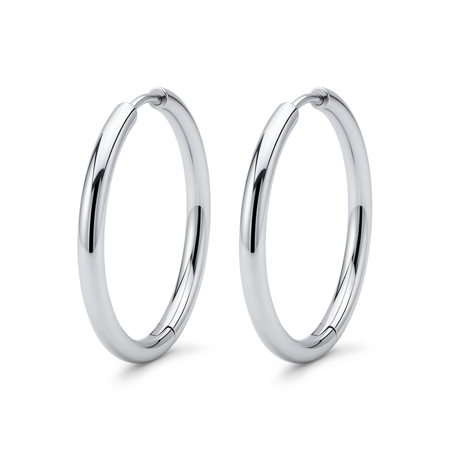 Classic Tube Hoops (Platinum)