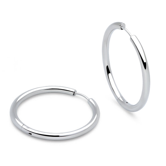 Classic Tube Hoops (Platinum)