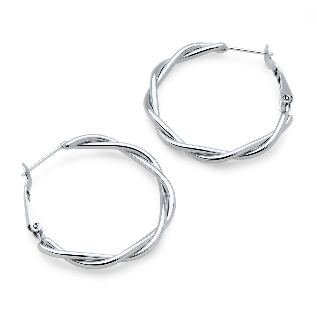 Twist Hoops (Platinum)