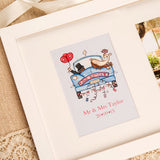 Premium Illustrated Wedding Wall Frame