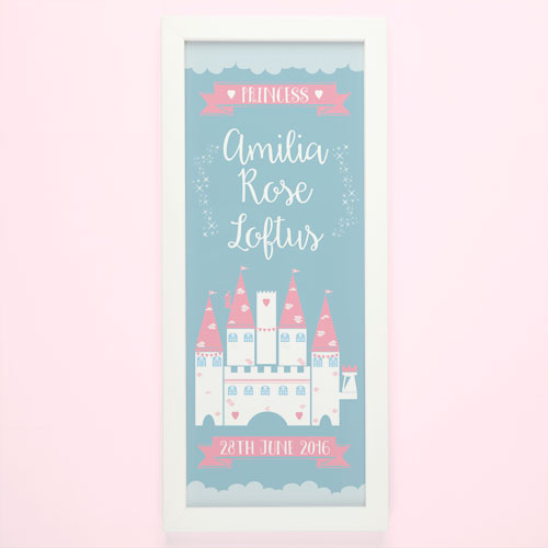 Princess Castle Personalised Framed Print