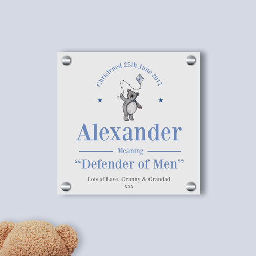 Baby Boy Teddy Name Meaning Gallery Print