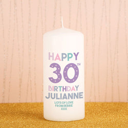 Personalised Birthday Candle