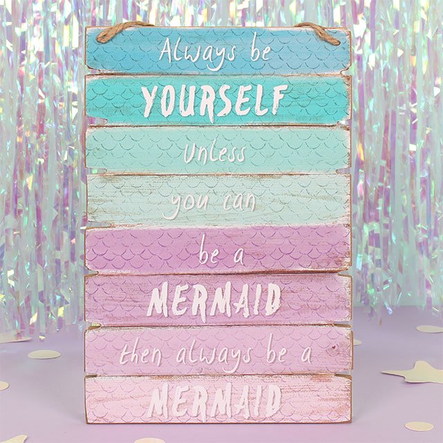 Mermaid Wooden Plaque
