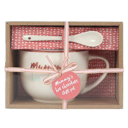 Mummy's Hot Chocolate Mug & Spoon Set
