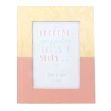Pink Wooden Geo Frame