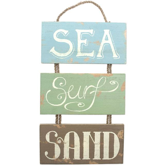 Sea Surf Sand Hanging Sign