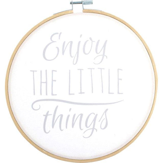 Enjoy The Little Things Hoop