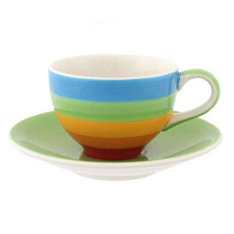 Rainbow Espresso Cup And Saucer