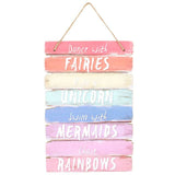 Dance with Fairies Wooden Plaque
