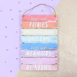Dance with Fairies Wooden Plaque