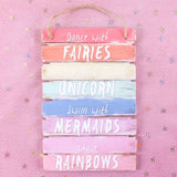 Dance with Fairies Wooden Plaque