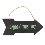 Slate Garden This Way Sign