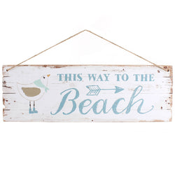 This Way To the Beach - Hanging Sign